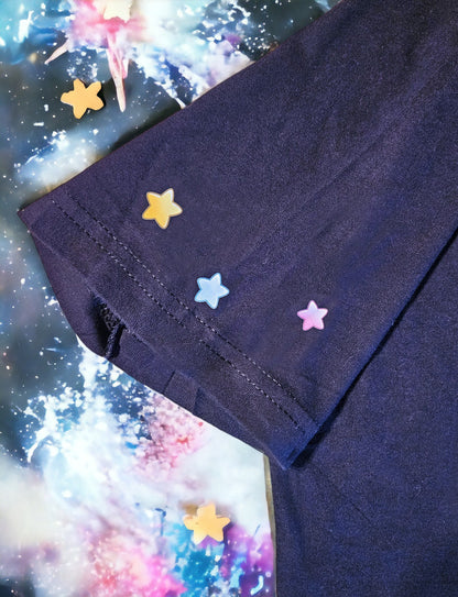 Star Rain Vintage Tee - Rainy Anime Girl, Stars, Celestial, Unisex