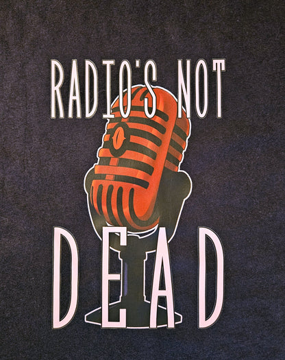 Radio's Not Dead Tank & Tee - Microphone, Broadcast, Alastor, Radio Demon, Hazbin Hotel Fan T-Shirt Unisex, Women's Tank