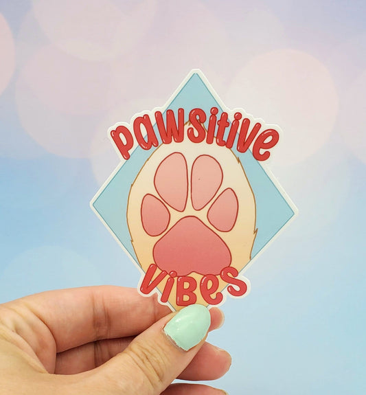 Pawsitive Vibes Dog Sticker