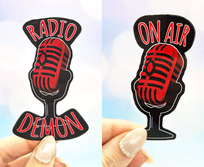 Alastor Quotes Stickers 3 Pack - Alastor, Hazbin Hotel, Demonic, Hell, Radio Demon