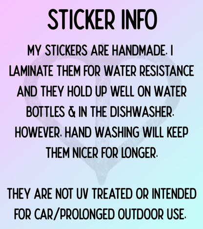 Mystic Moth Stickers 3 pack