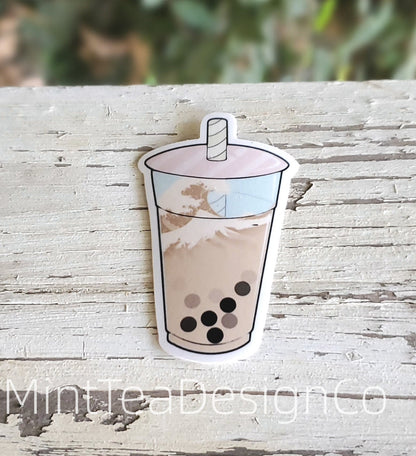 The Great Wave Boba Sticker