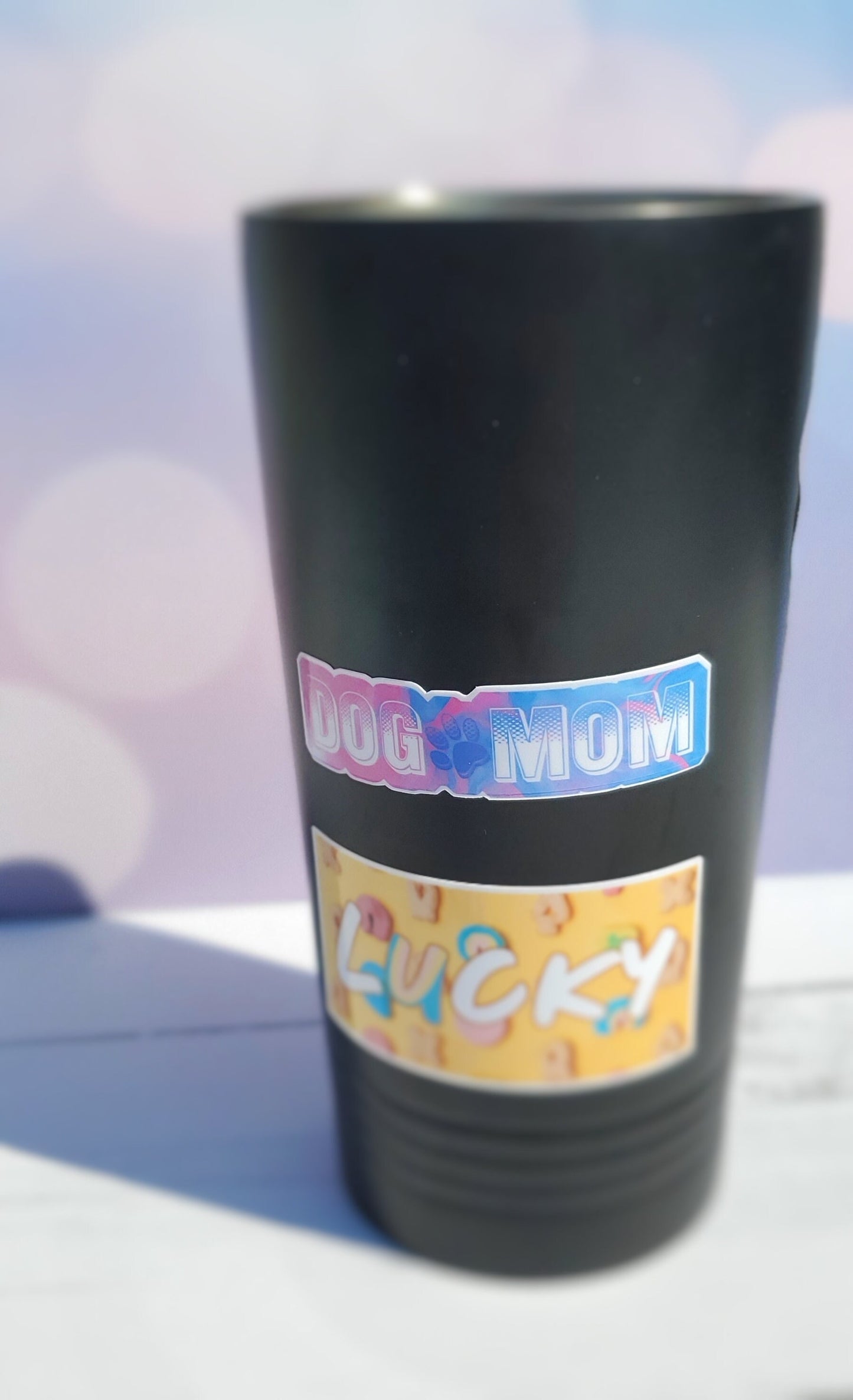 Pastel Dog Mom Sticker