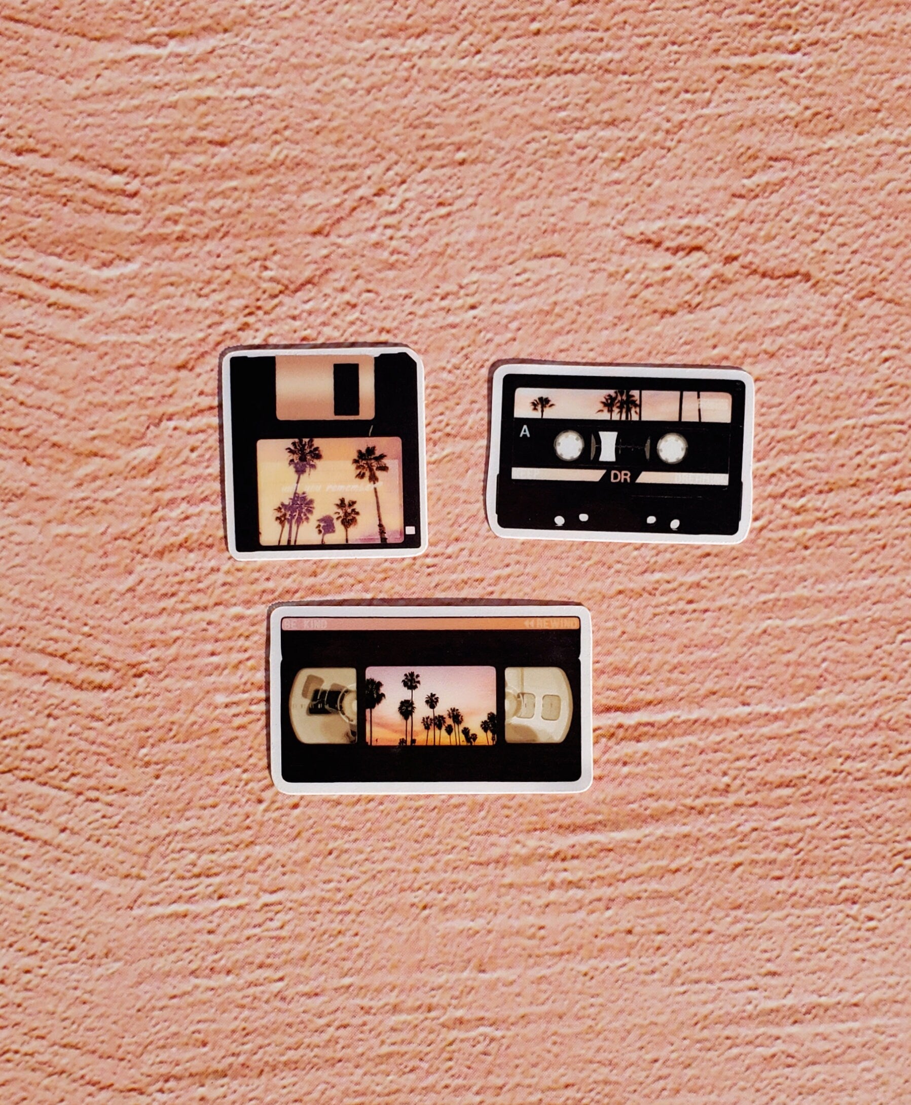 Mini Lost Media Stickers 9 pack