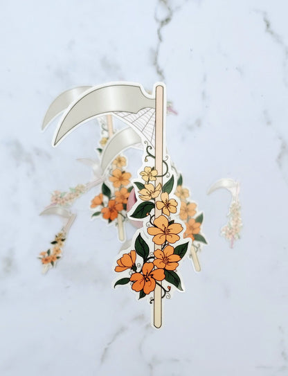 Fall Cottagecore Scythe Sticker