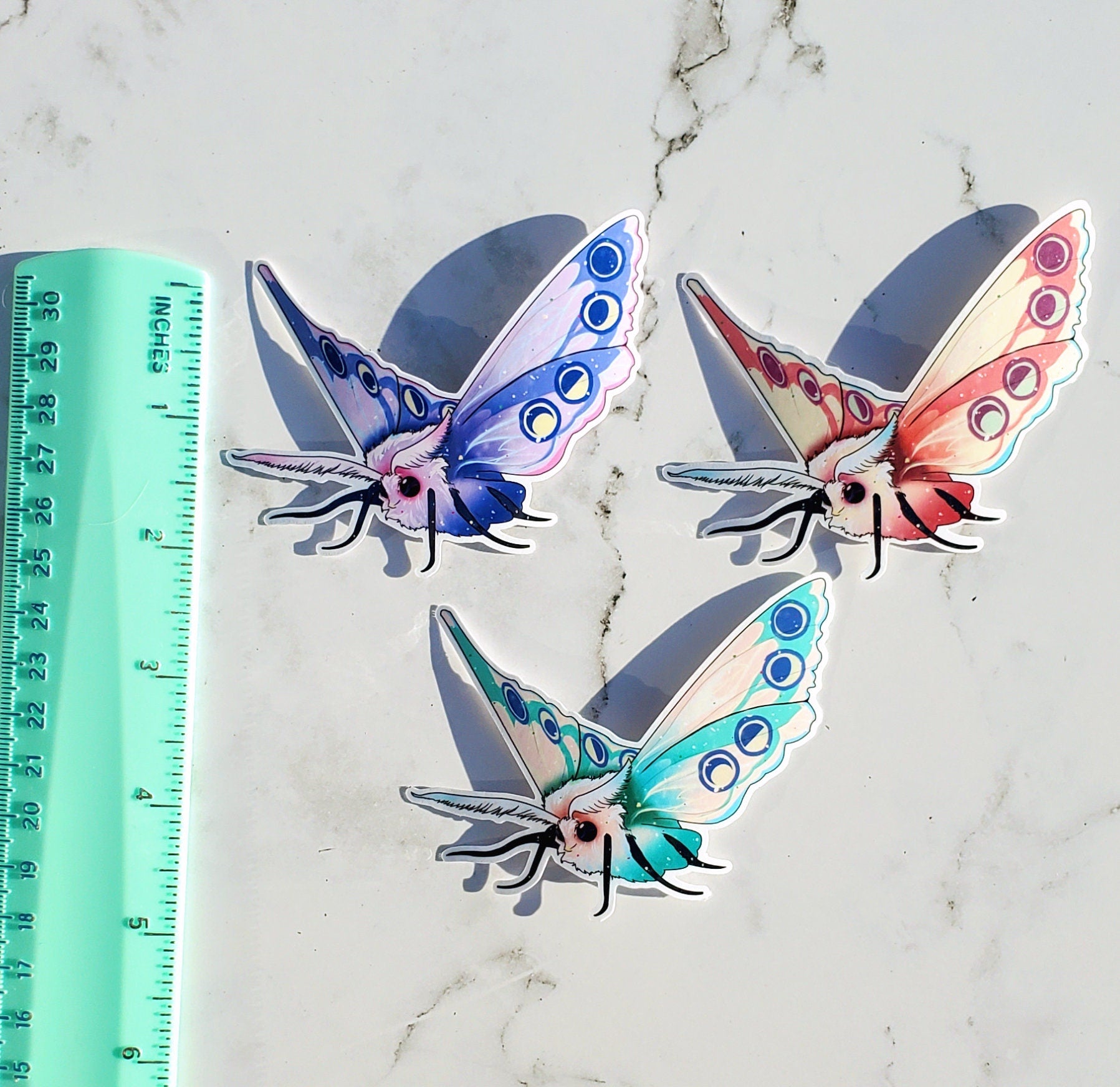 Mystic Moth Stickers 3 pack