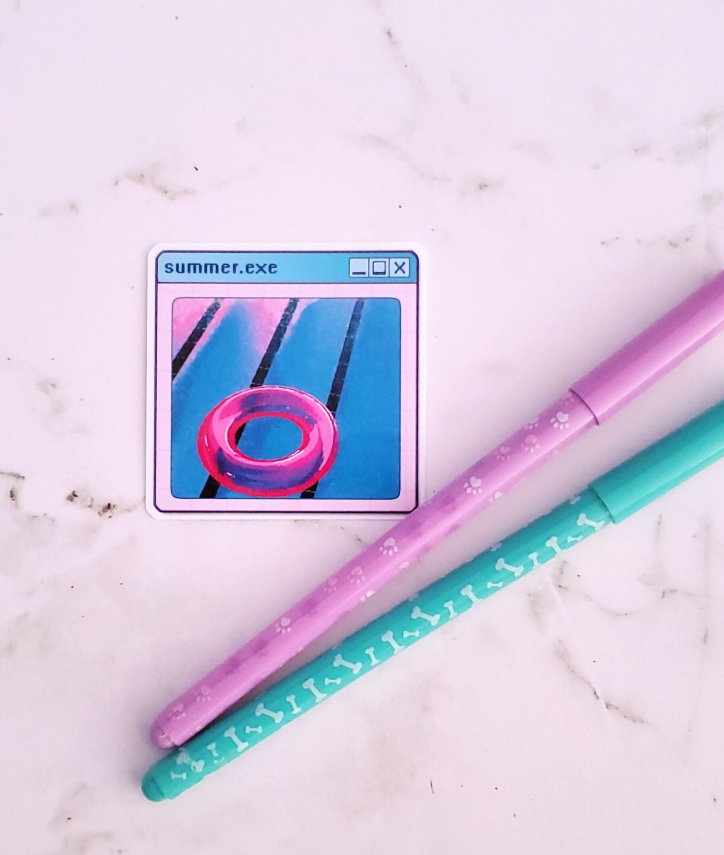 Vaporwave Summer Sticker