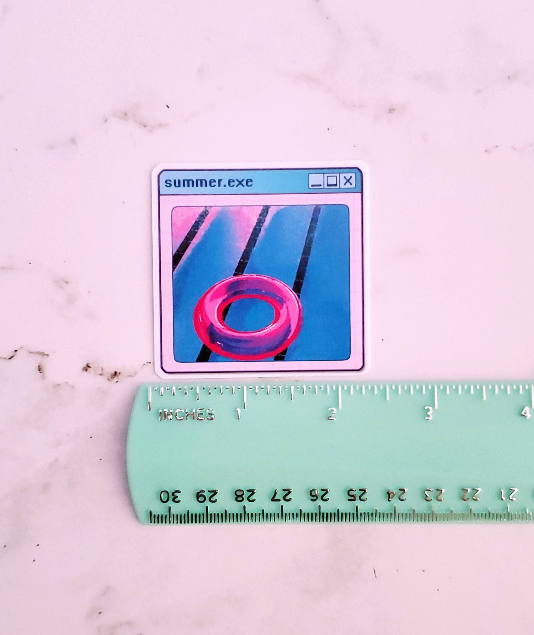 Vaporwave Summer Holo Sticker