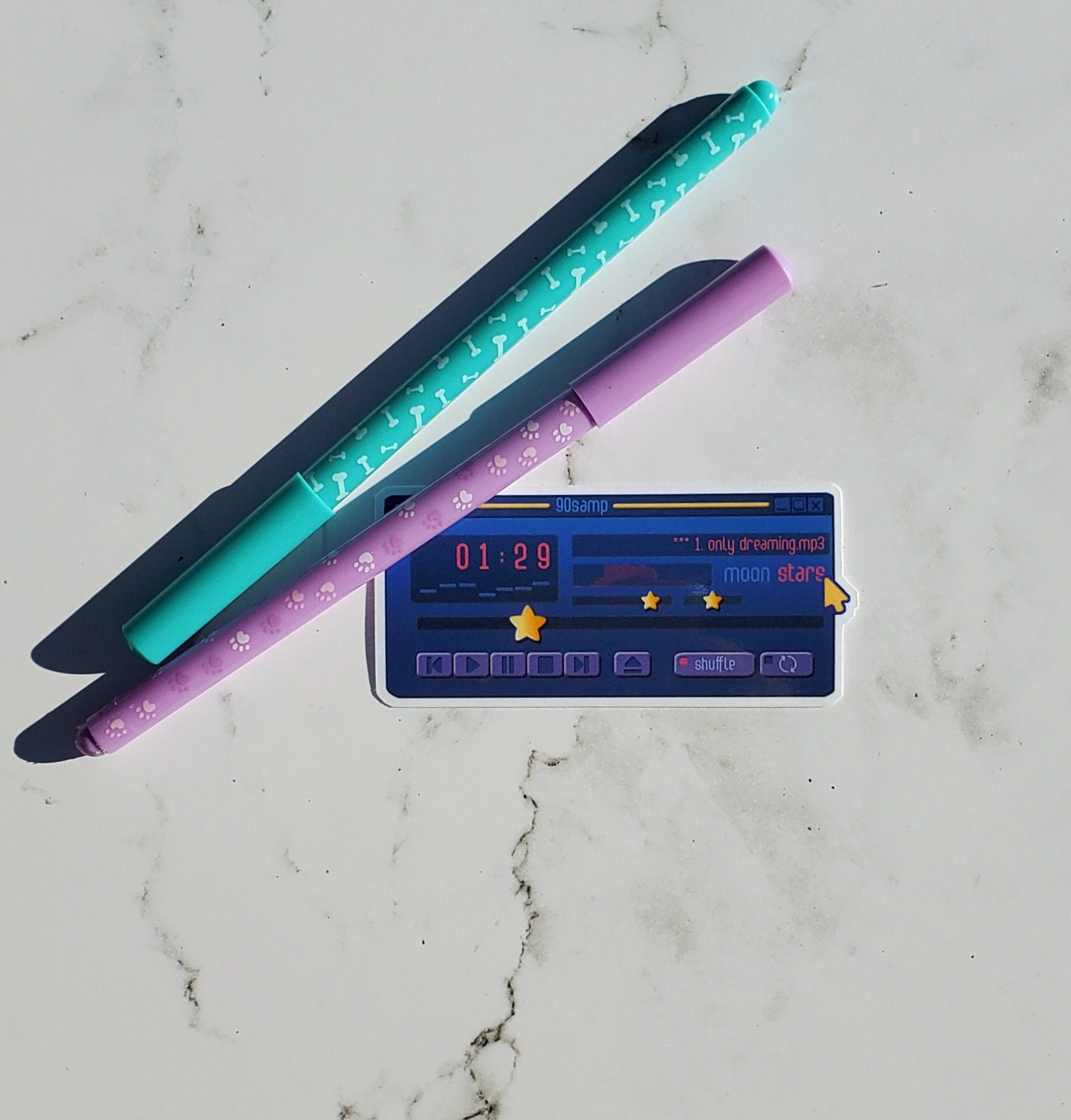 Dreamy Winamp Player Vinyl Sticker