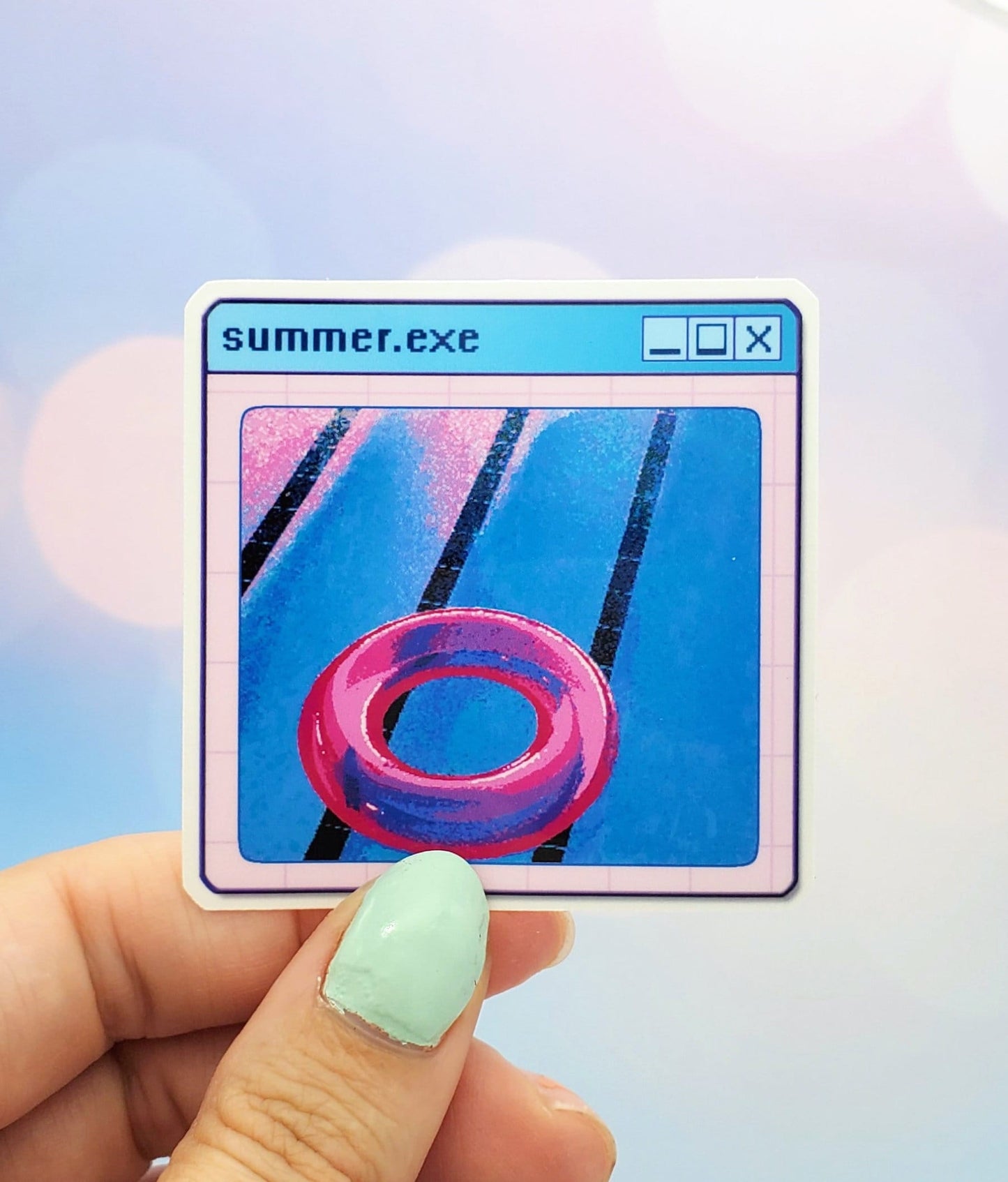 Vaporwave Summer Sticker