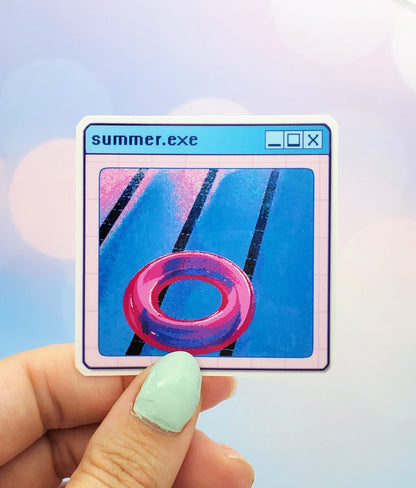 Vaporwave Summer Sticker