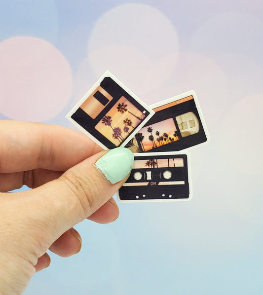 Mini Lost Media Stickers 9 pack