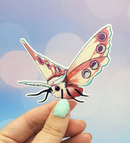 Mystic Moth Sticker Pink