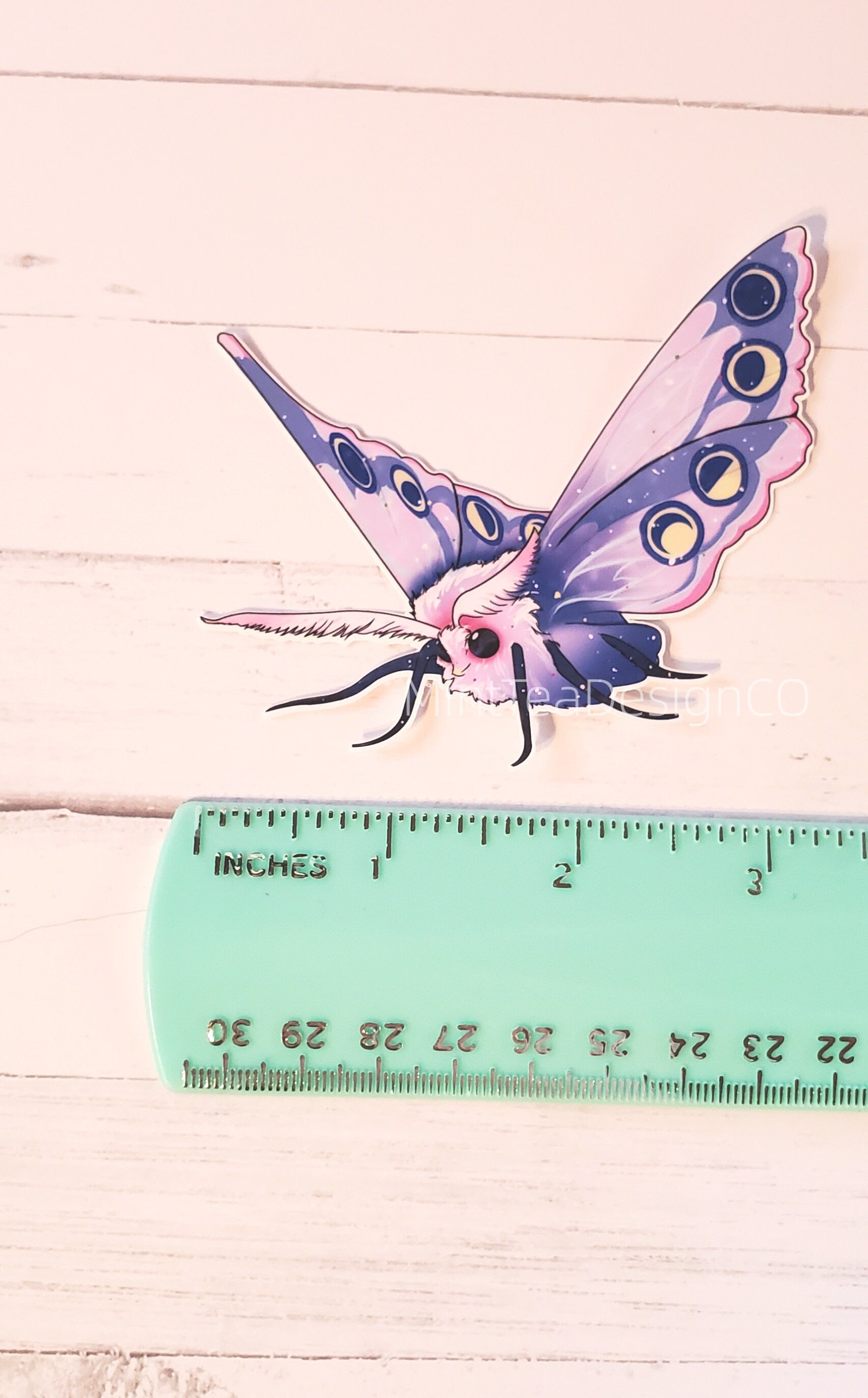 Mystic Moth Purple Sticker