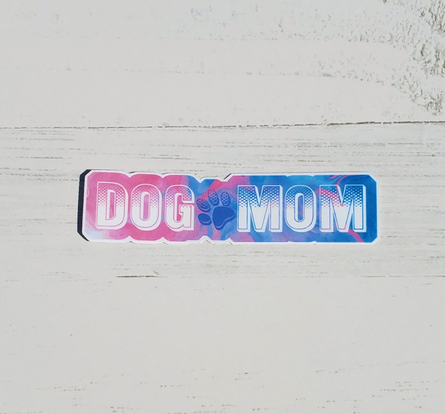 Pastel Dog Mom Sticker