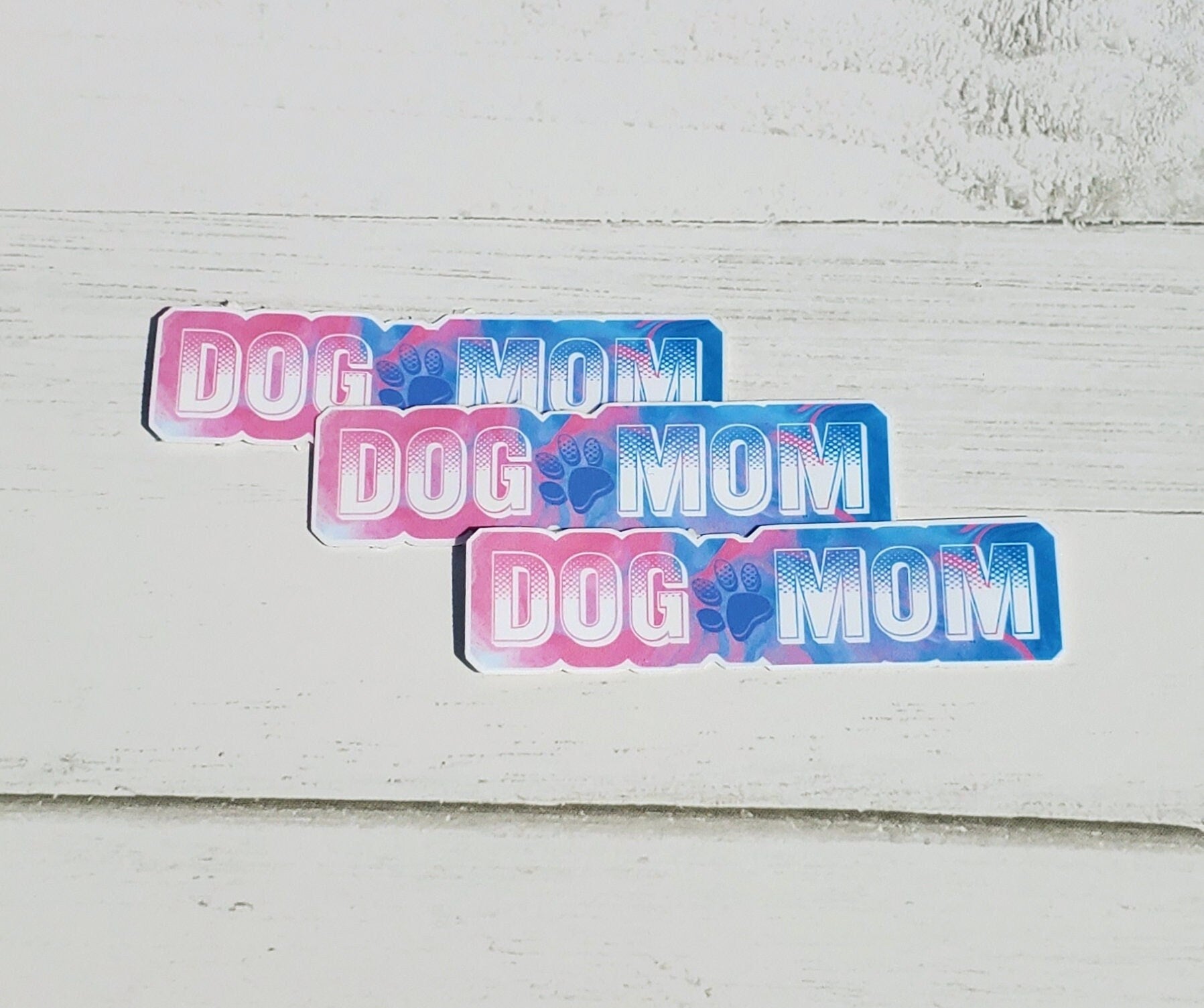 Pastel Dog Mom Sticker