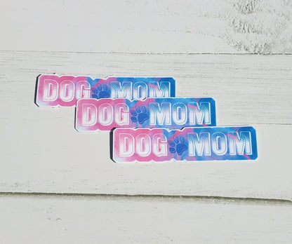 Pastel Dog Mom Sticker
