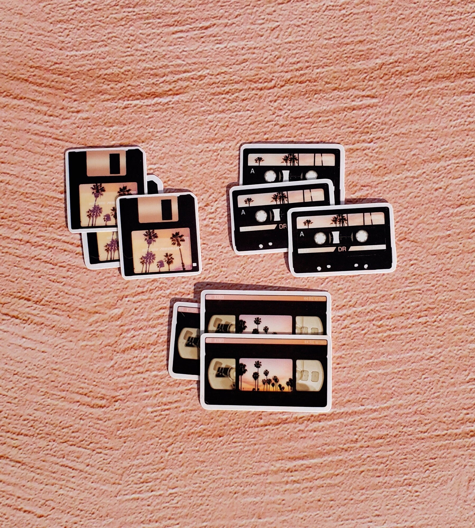 Mini Lost Media Stickers 9 pack