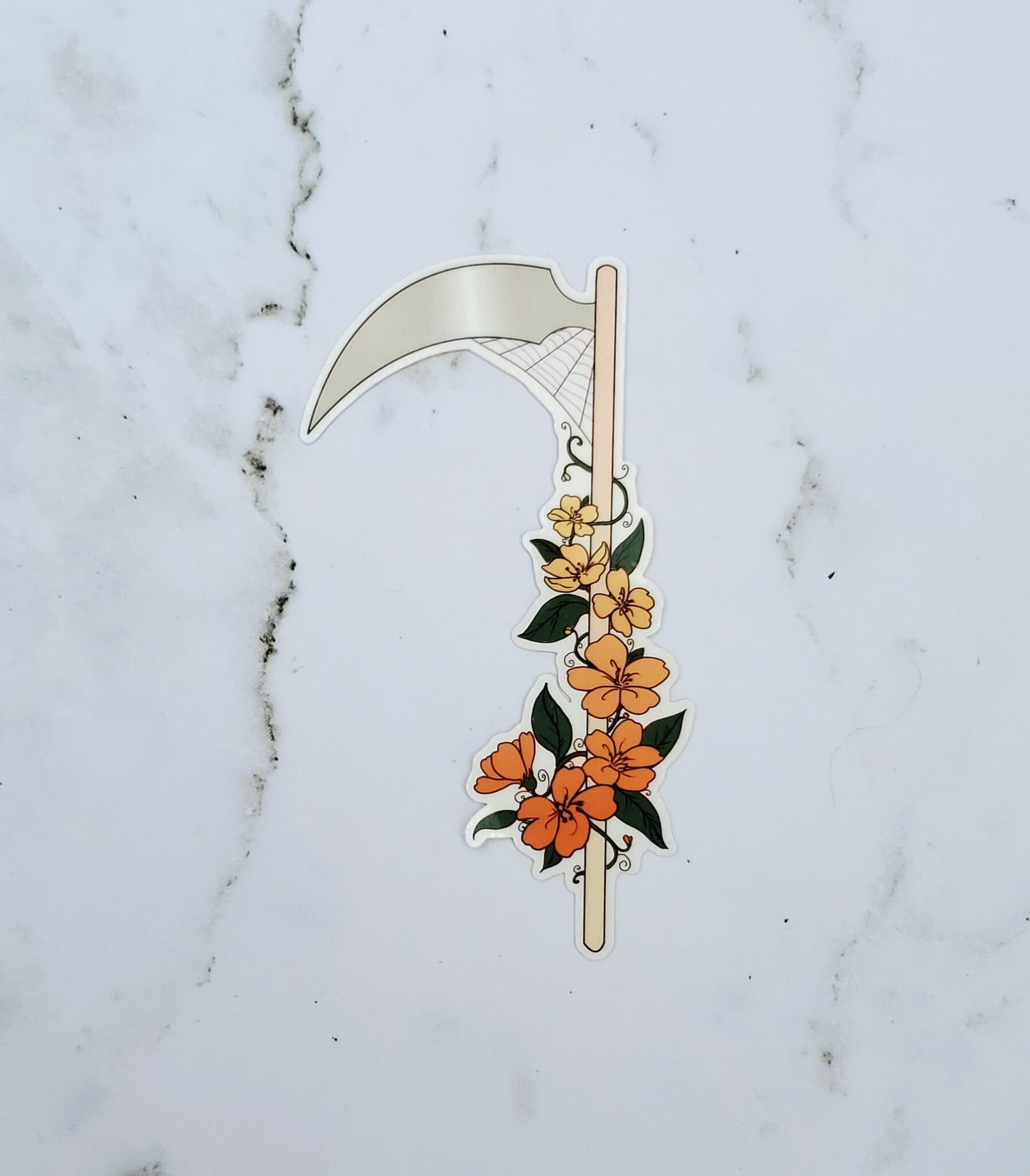 Fall Cottagecore Scythe Sticker