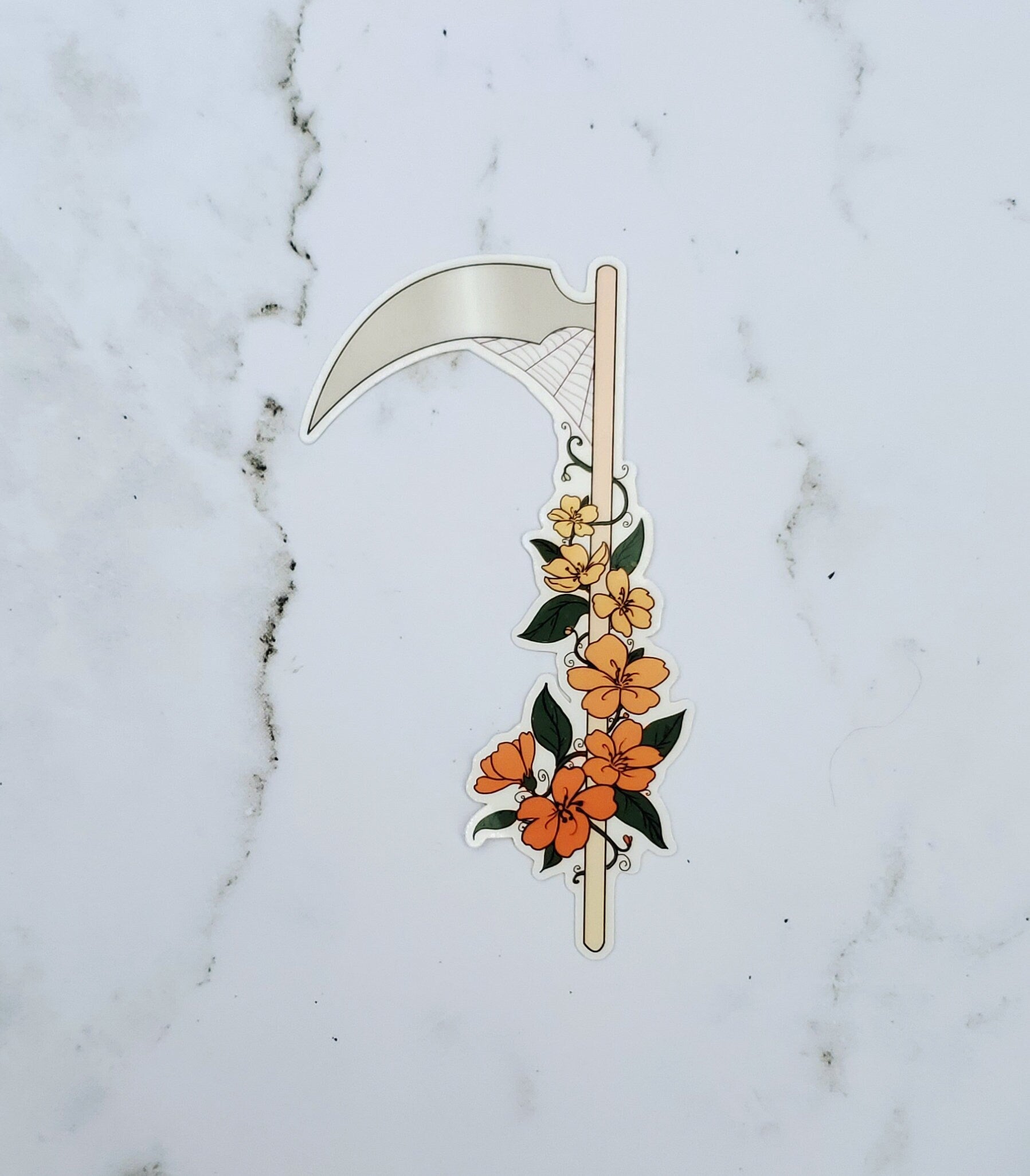 Fall Cottagecore Scythe Sticker
