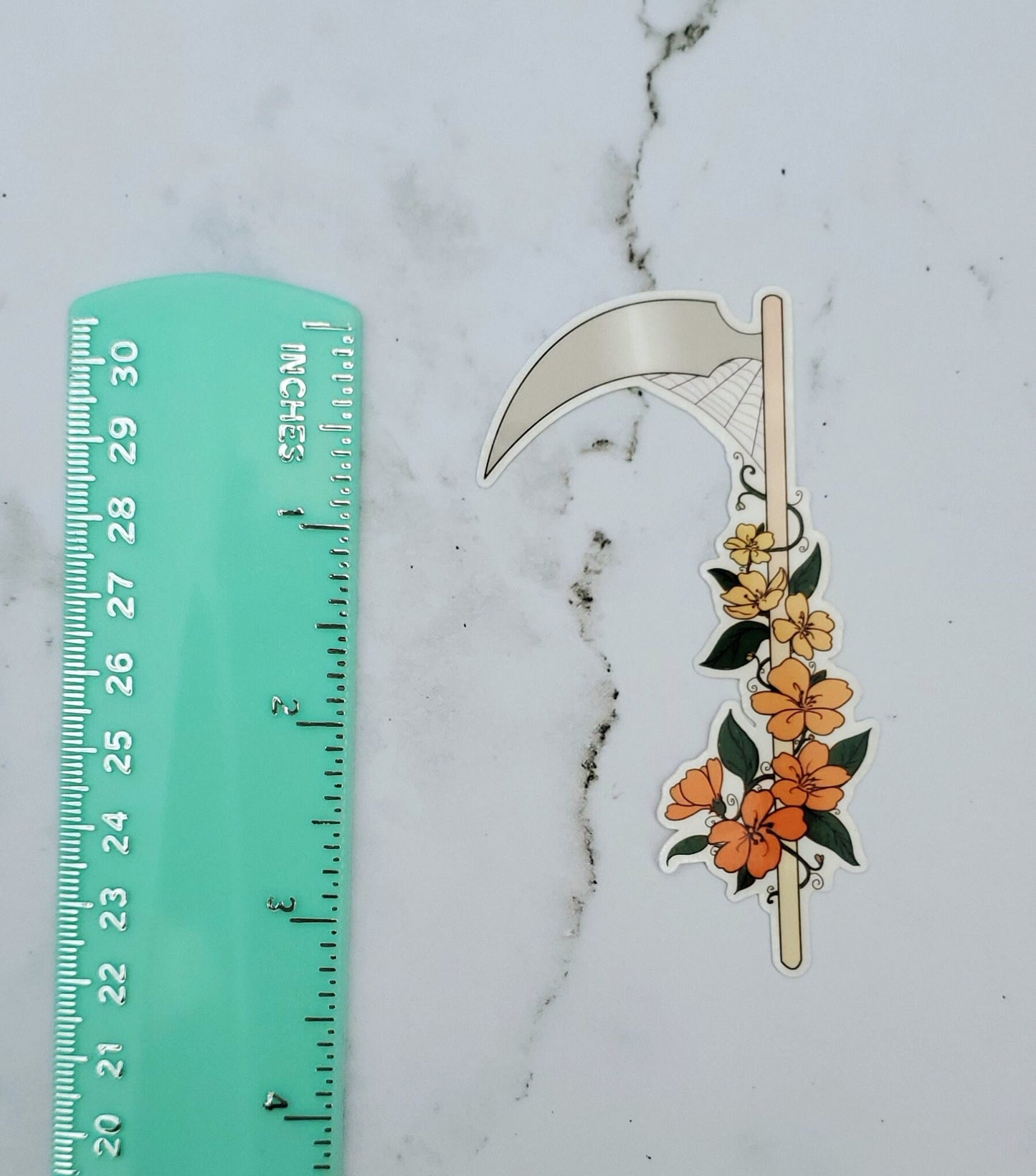 Fall Cottagecore Scythe Sticker