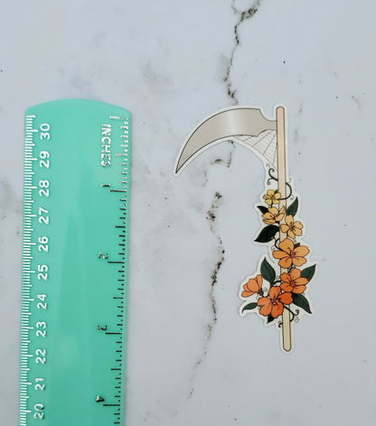 Fall Cottagecore Scythe Sticker