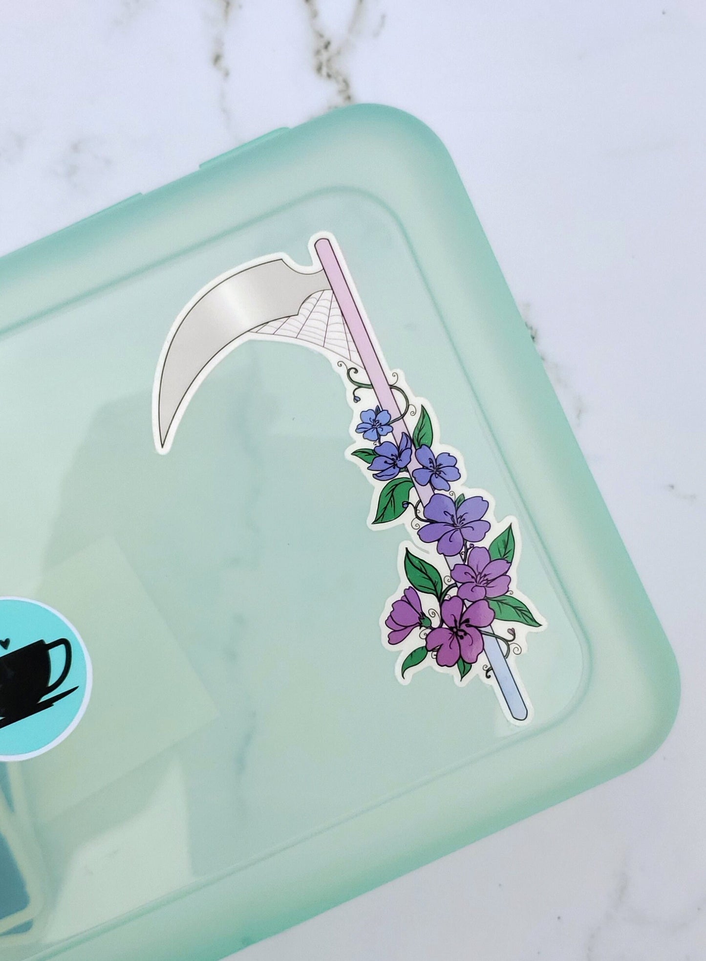 Floral Scythe Stickers 3 pack