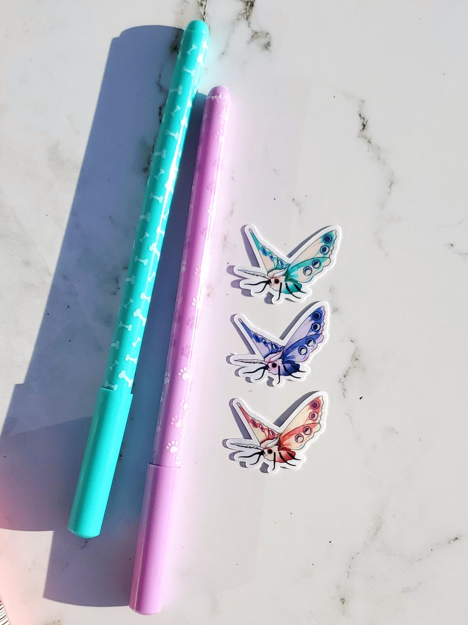 Mini Moth Stickers 9 pack
