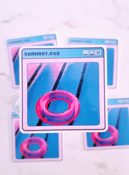 Vaporwave Summer Sticker
