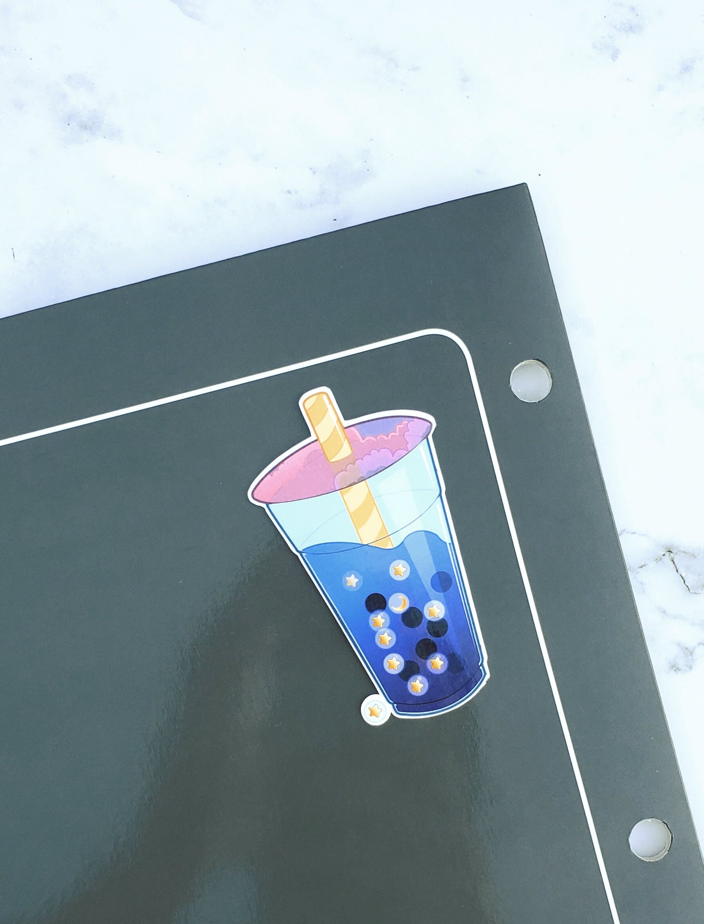 Kawaii Celestial Boba Sticker