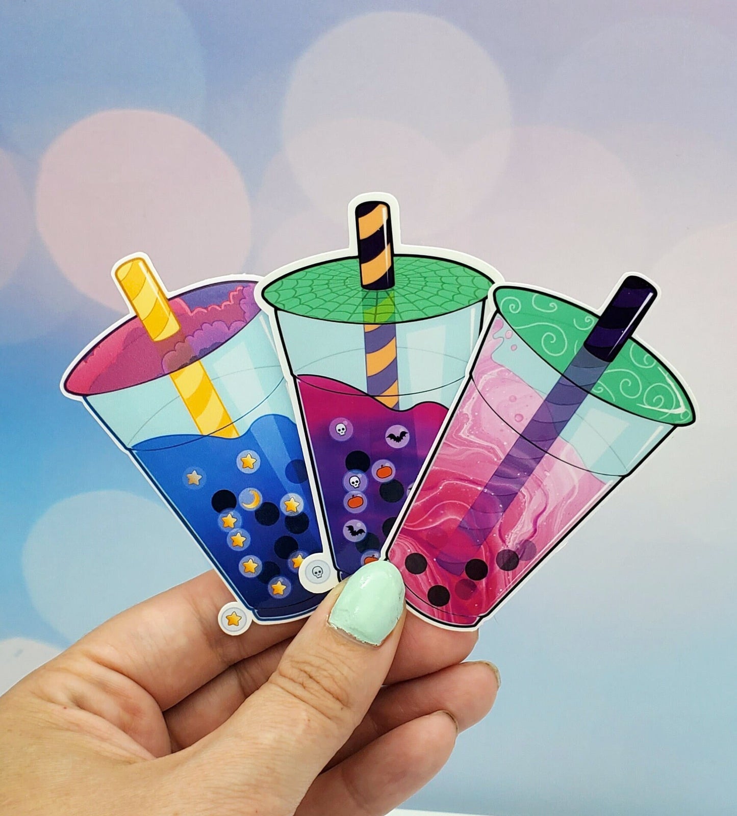 Kawaii Boba Sticker 3 Pack