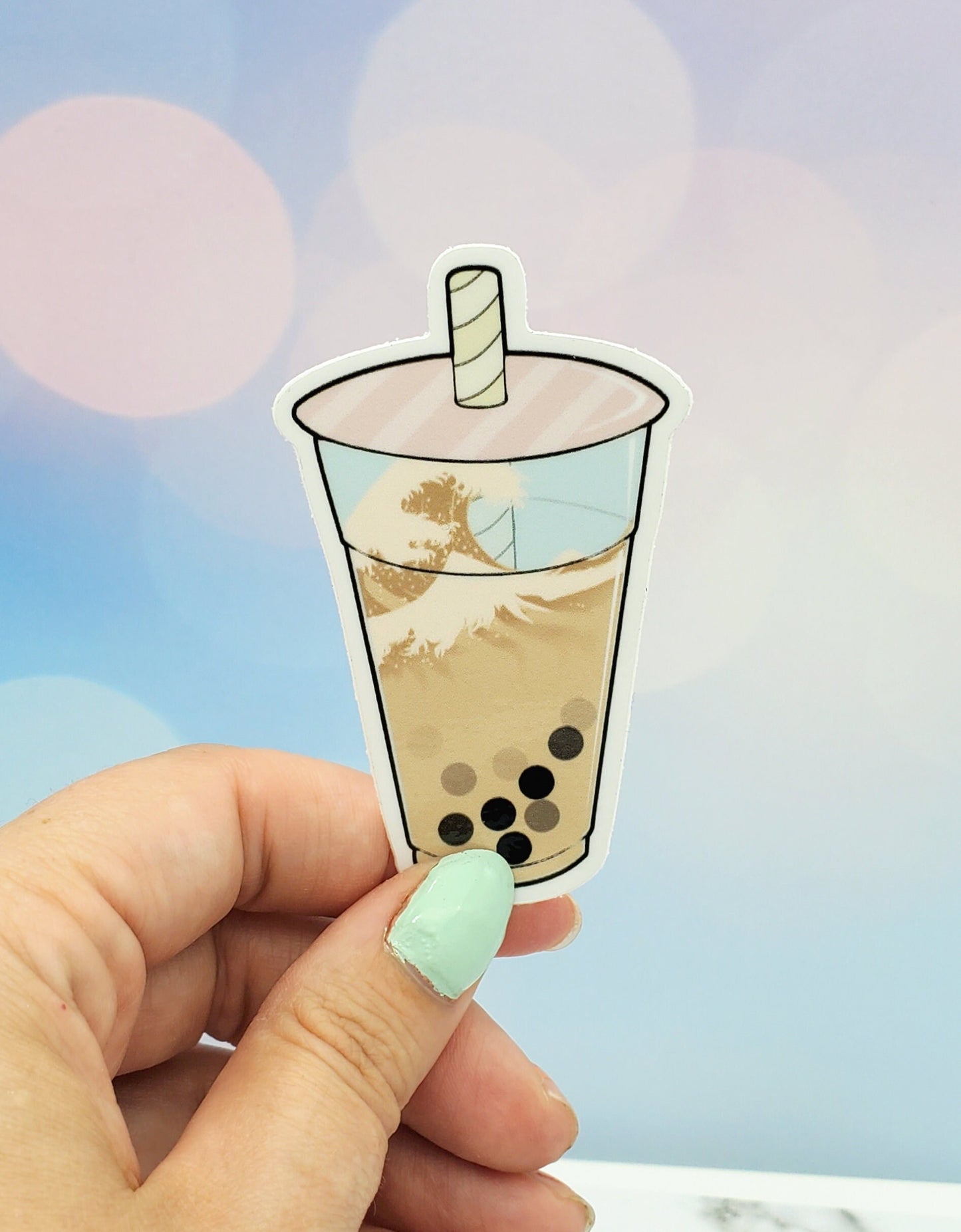 The Great Wave Boba Sticker