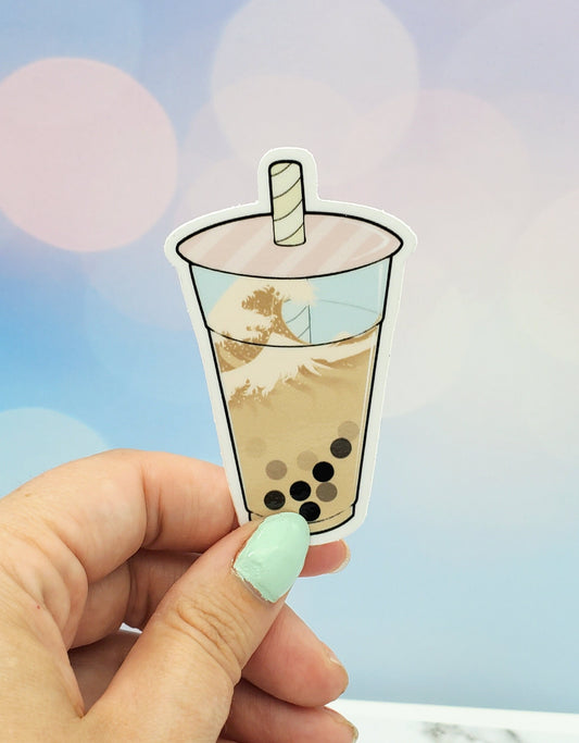 The Great Wave Boba Sticker