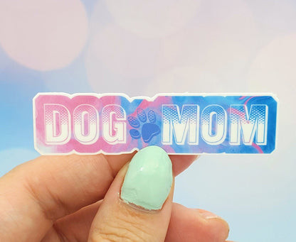 Pastel Dog Mom Sticker
