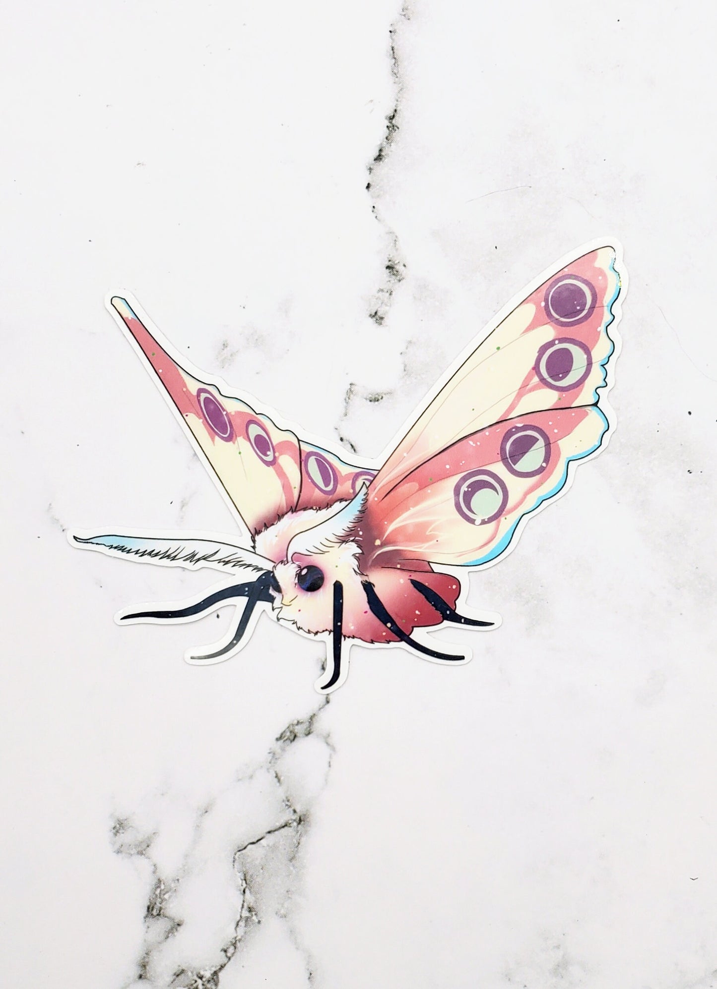 Mystic Moth Sticker Pink
