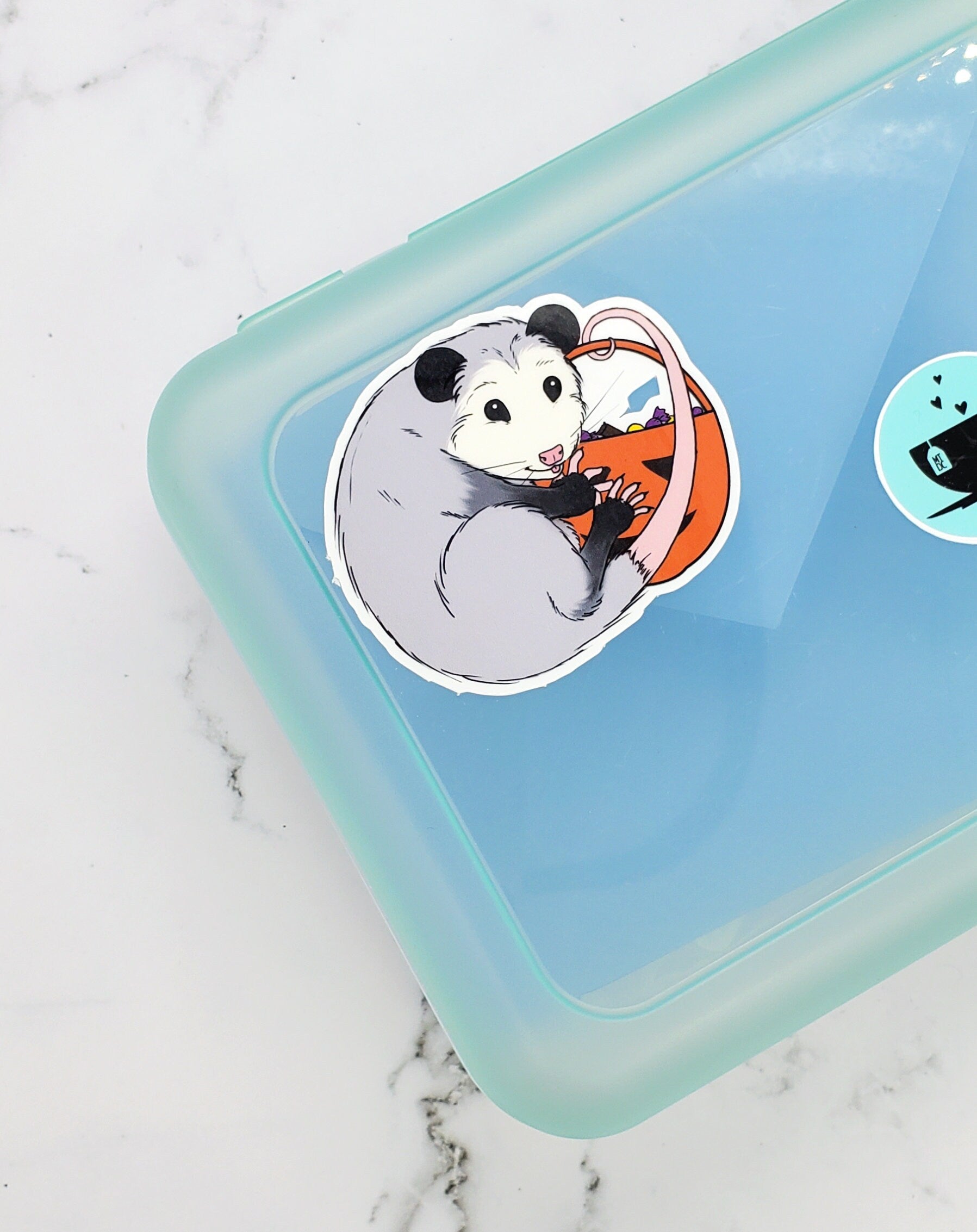 Halloween Opossum Trick or Treat Sticker