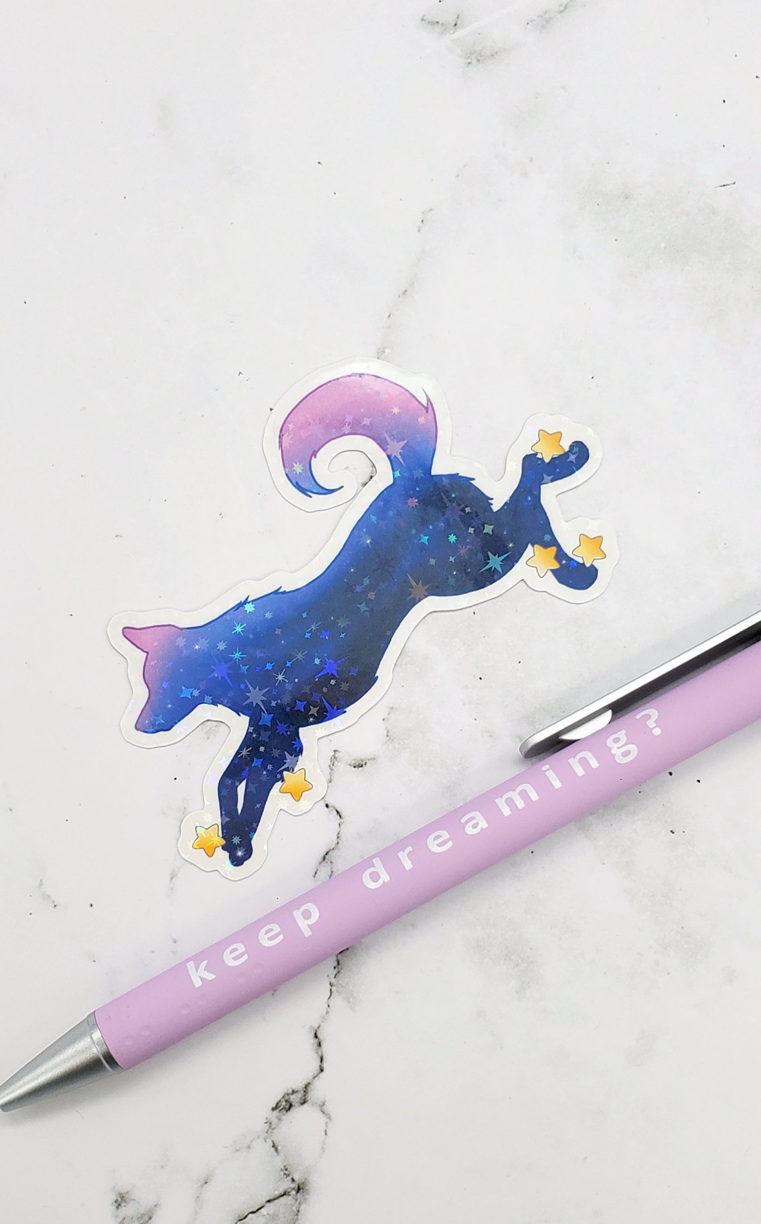 Galaxy Dog Sticker