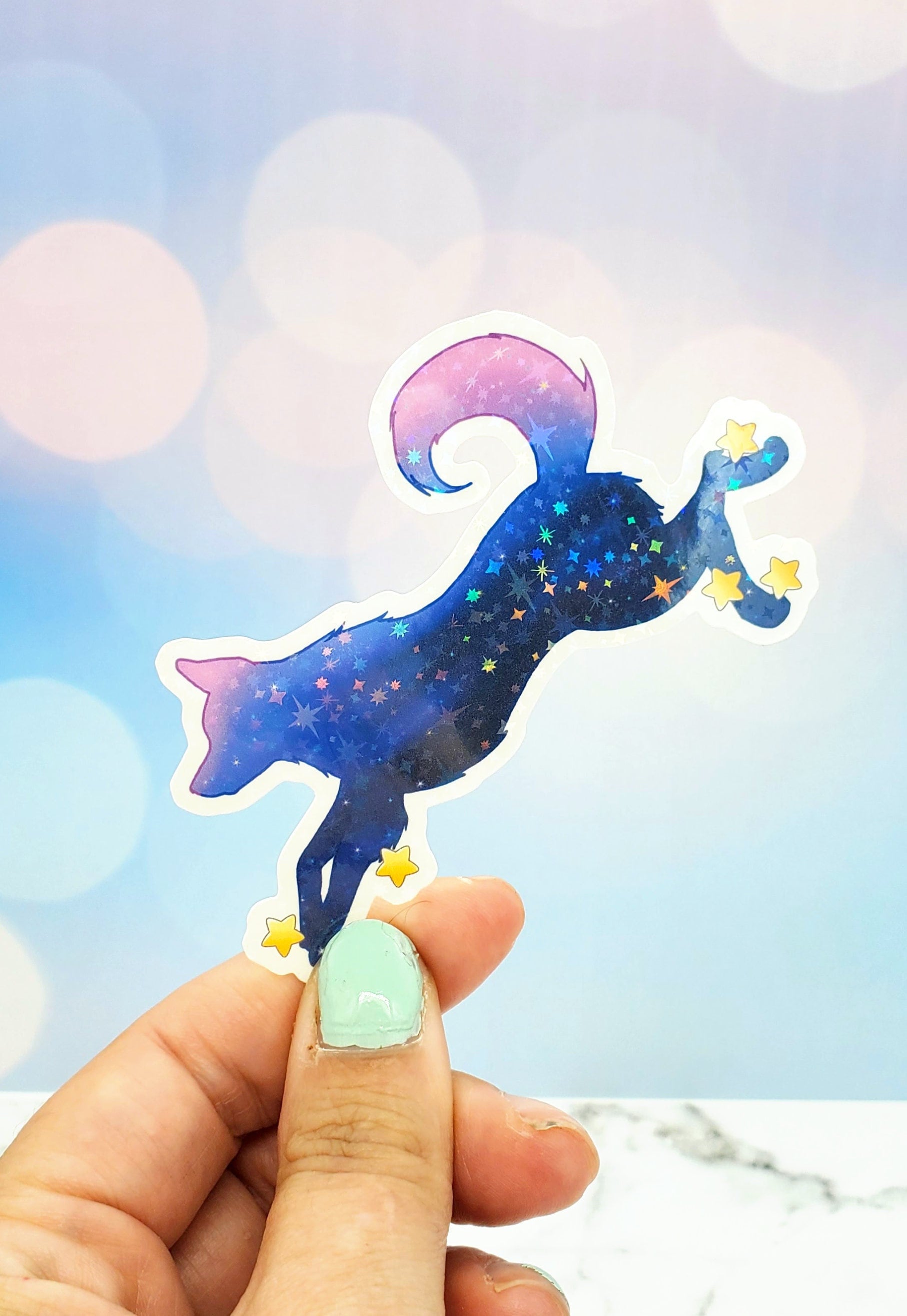 Galaxy Dog Sticker