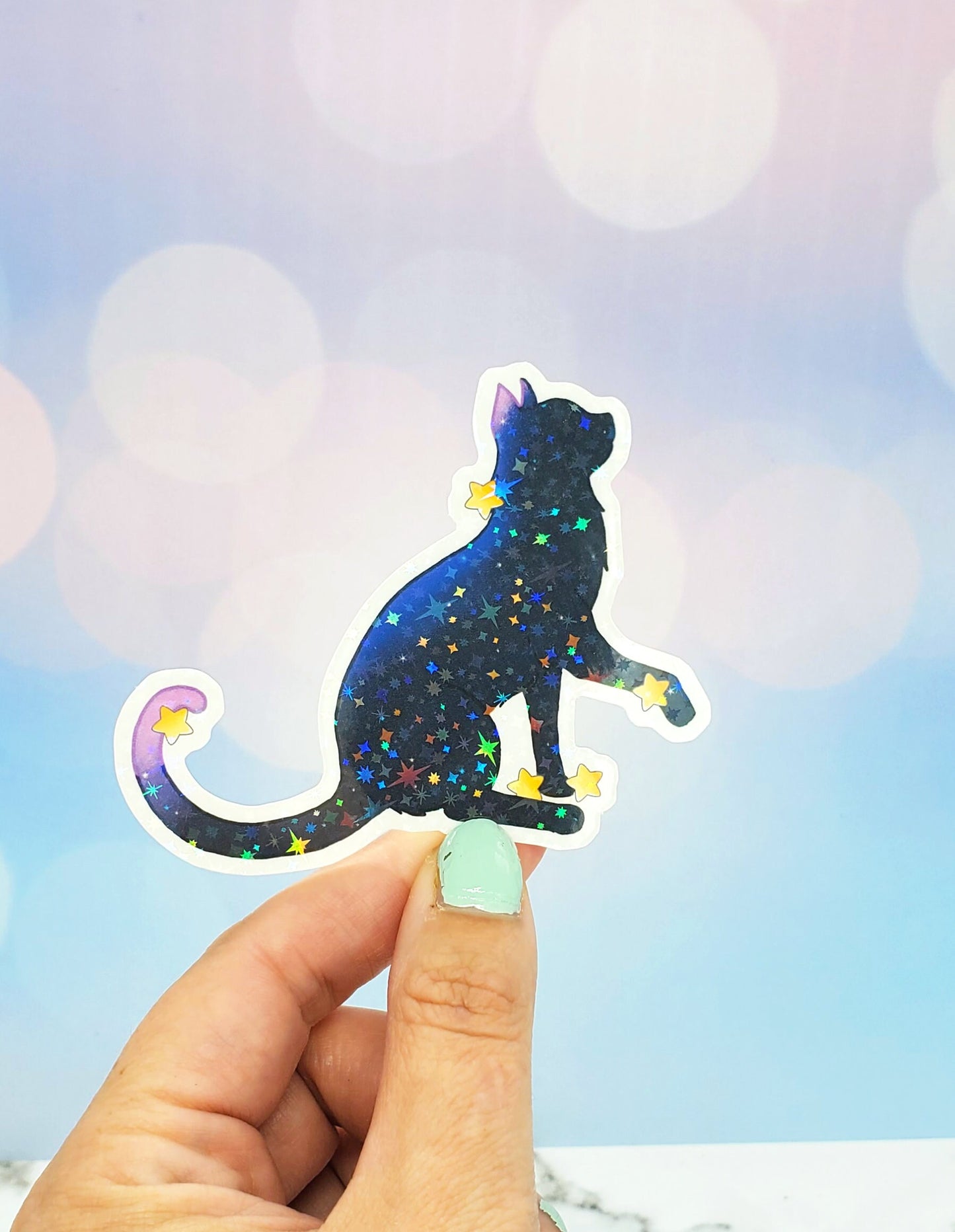 Galaxy Dog & Cat Stickers 2 pack