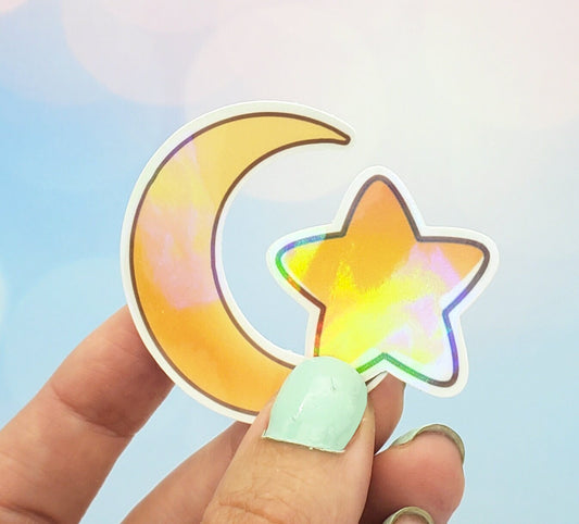 Celestial Moon & Star Stickers Pack