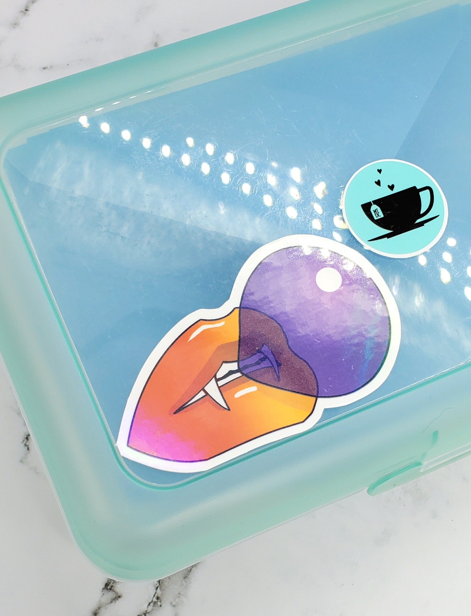 Vampire Bubblegum Sticker Orange