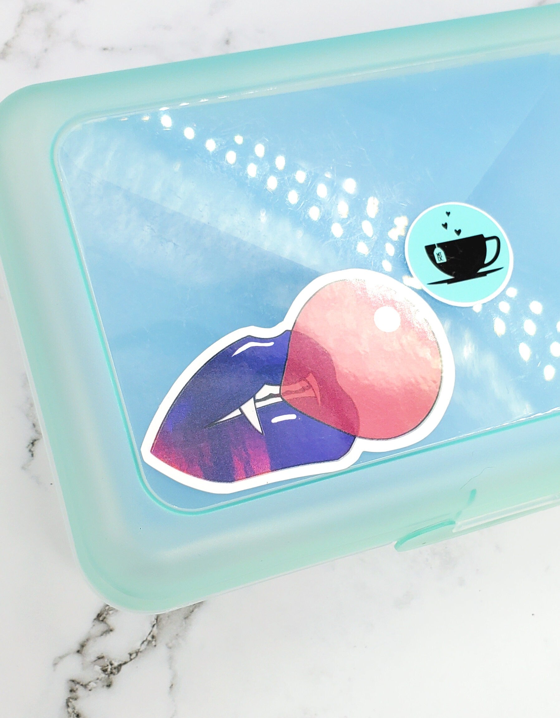 Vampire Bubblegum Sticker Purple