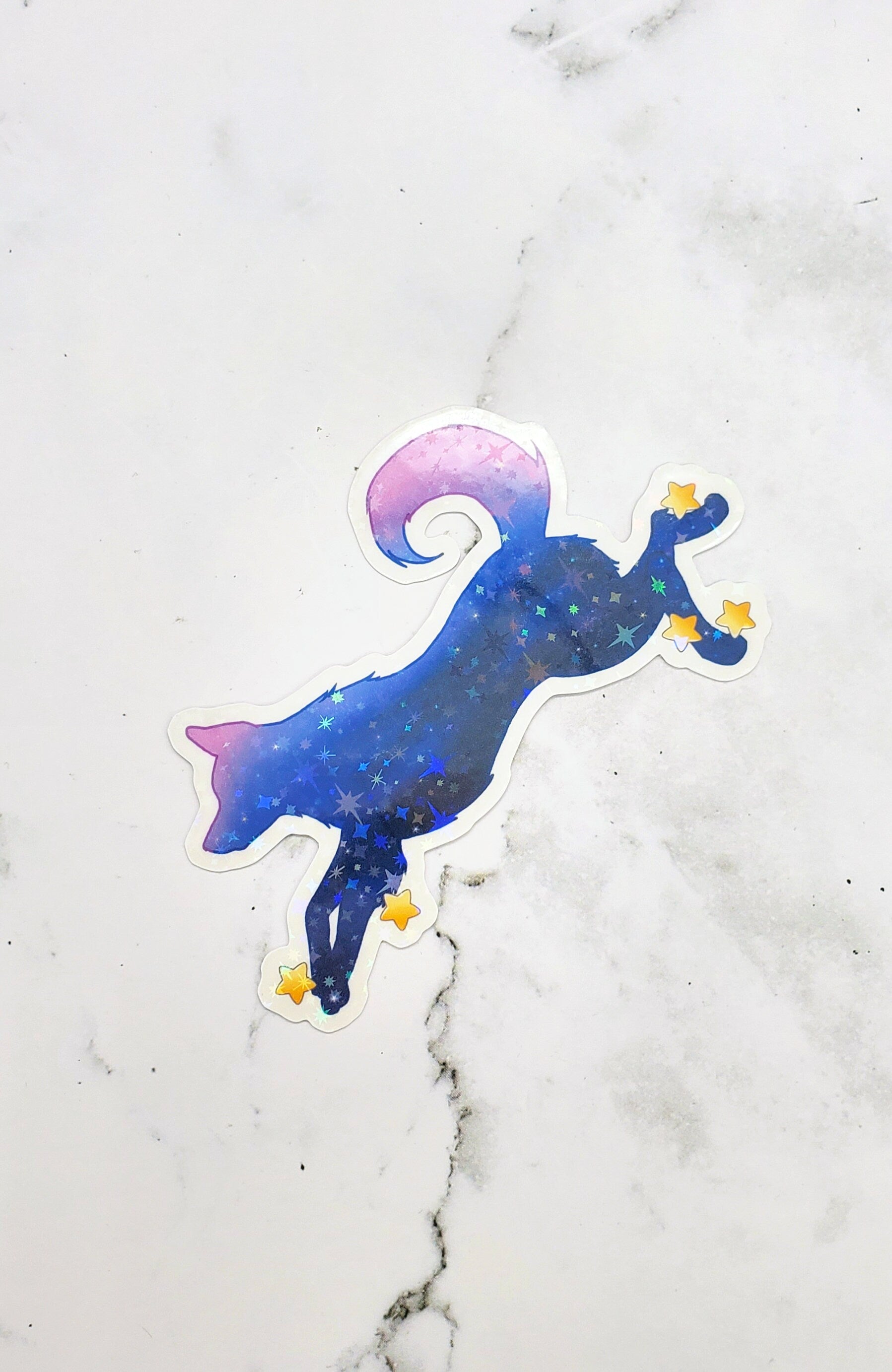Galaxy Dog Sticker