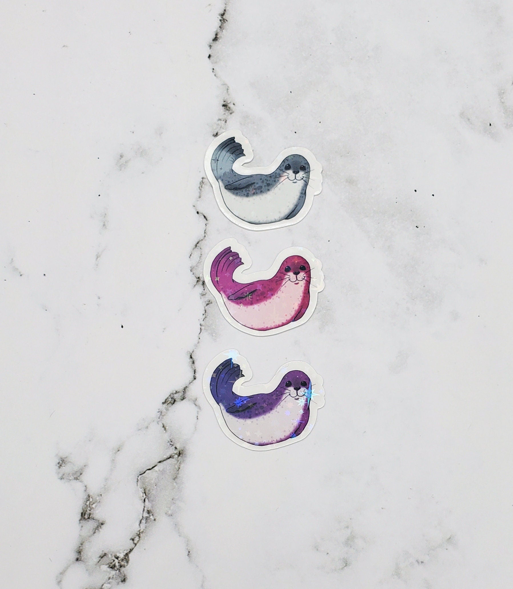Mini Holo Seal Stickers 9 pack