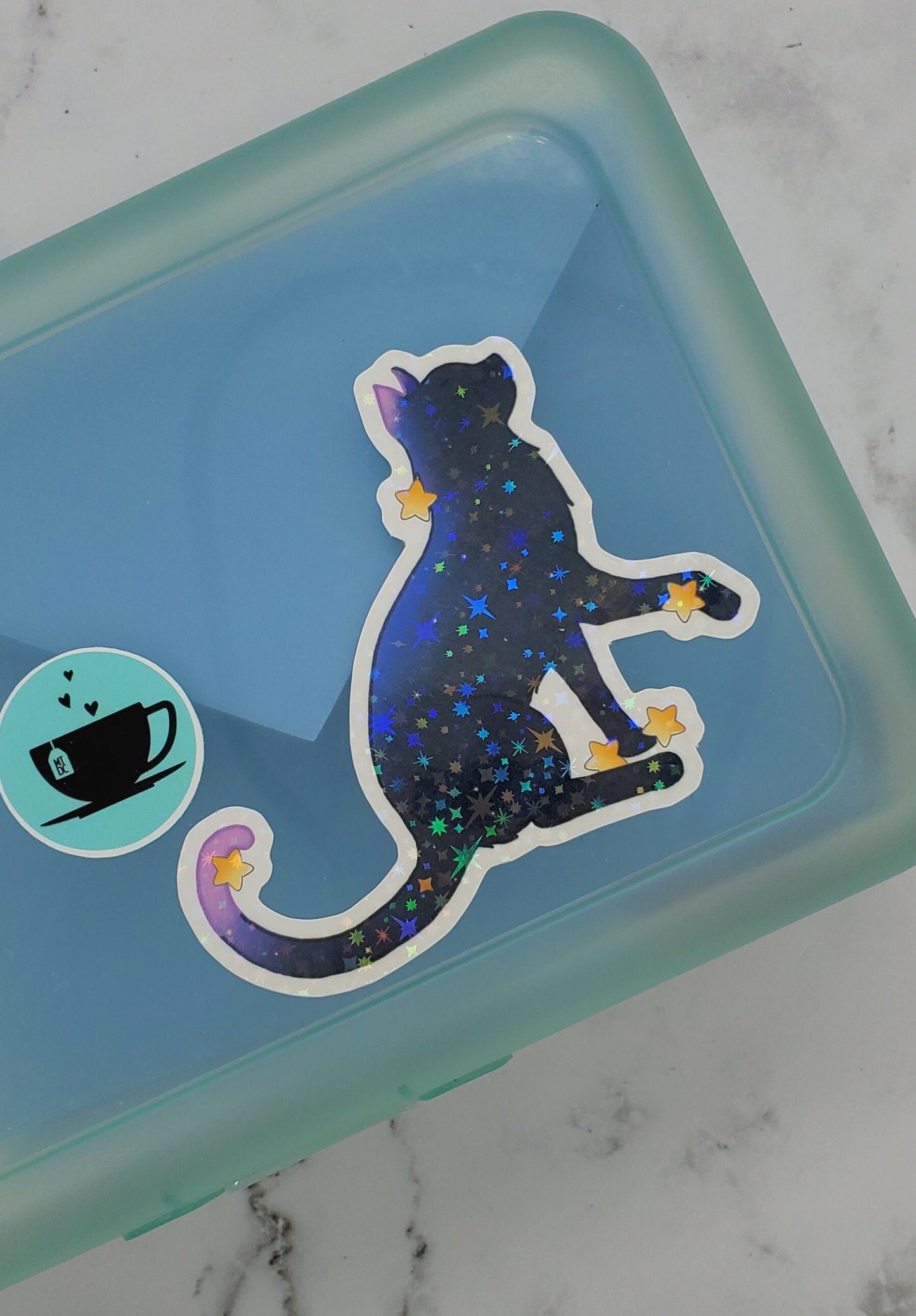 Galaxy Dog & Cat Stickers 2 pack
