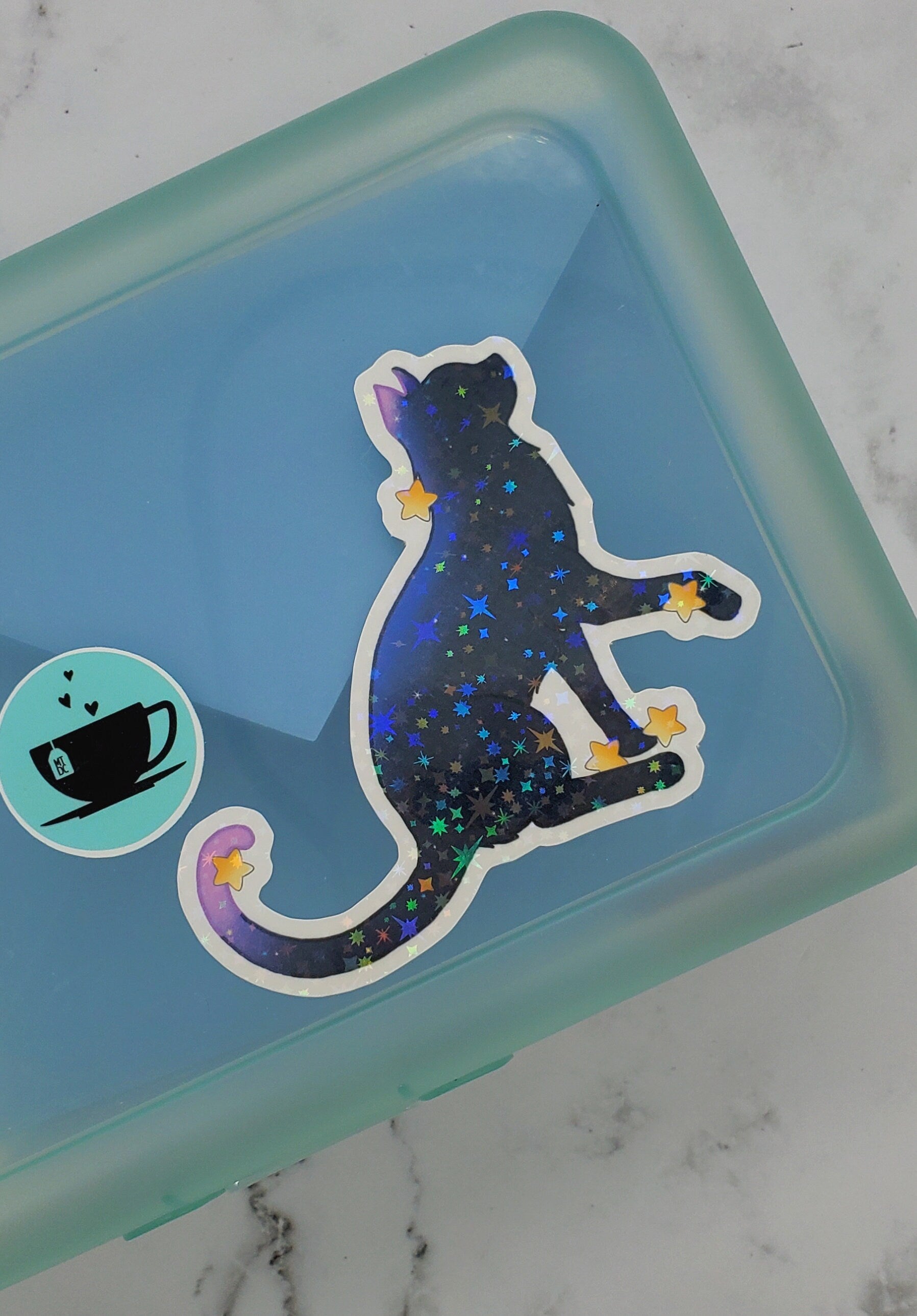 Galaxy Dog & Cat Stickers 2 pack