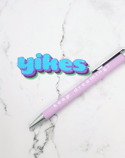 Yikes 90s Glitch Sticker
