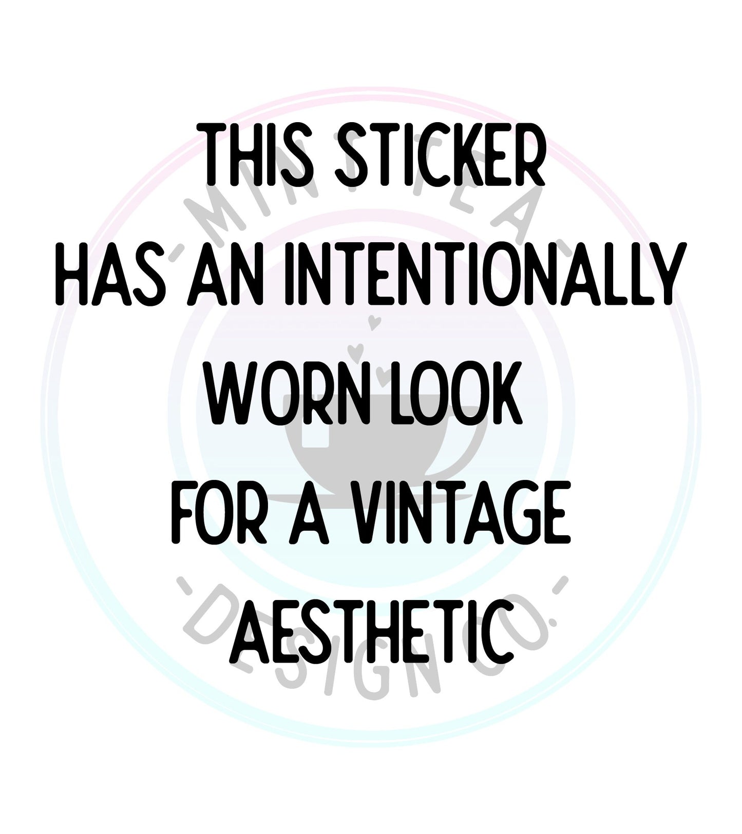 Yikes 70s Faded Sticker