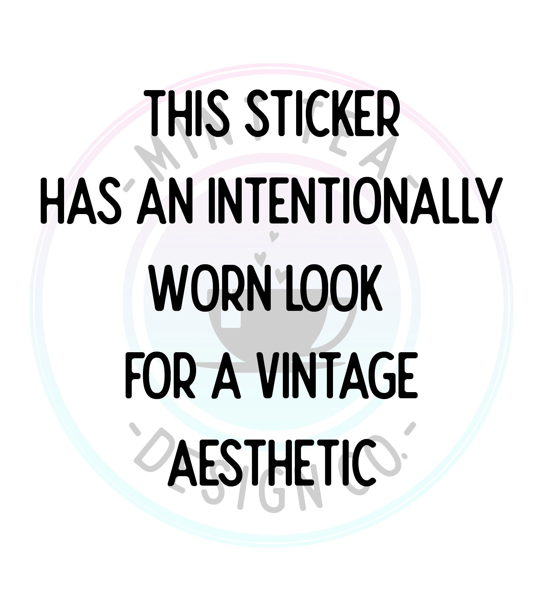 Yikes 70s Faded Sticker