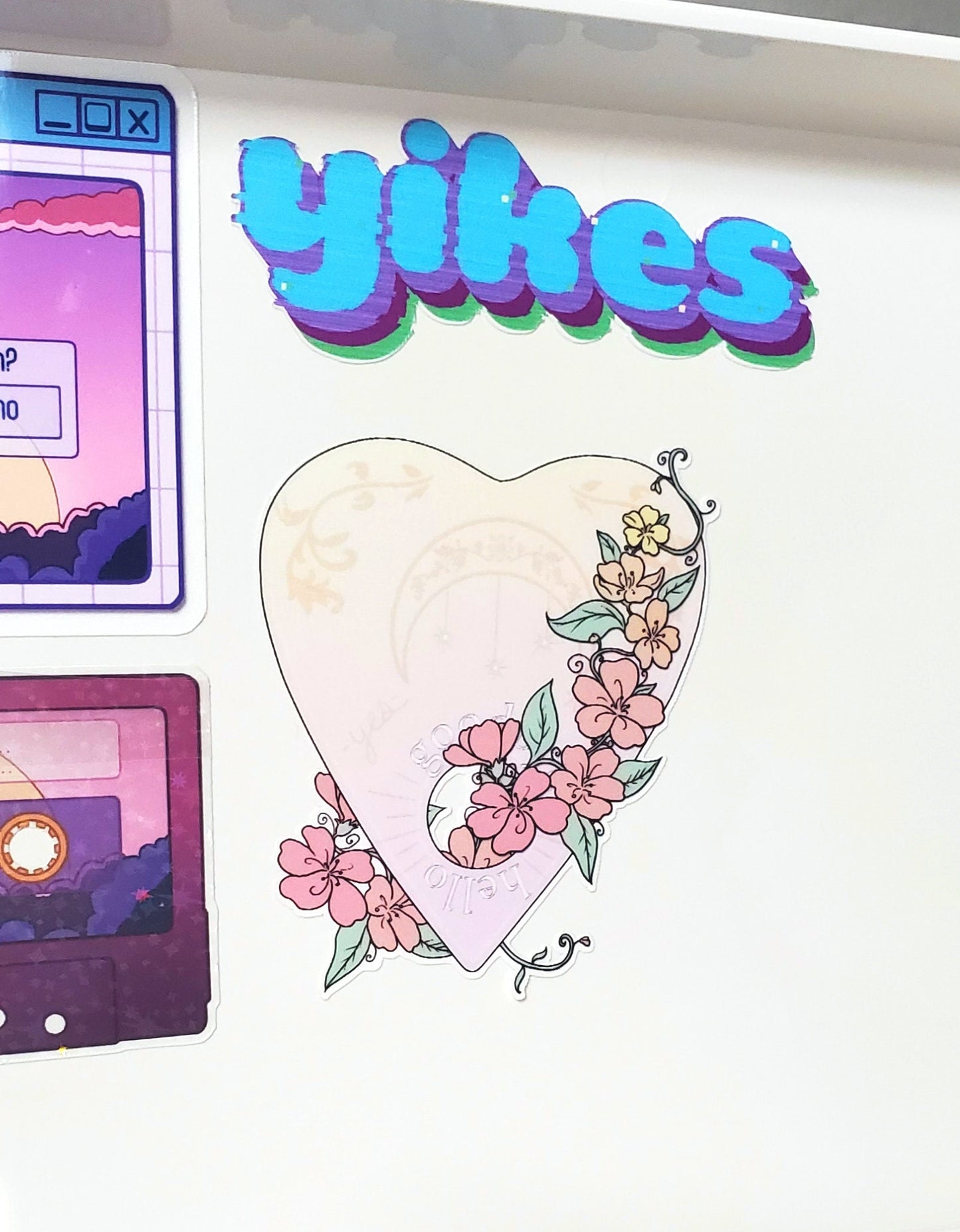 Floral Planchette Sticker
